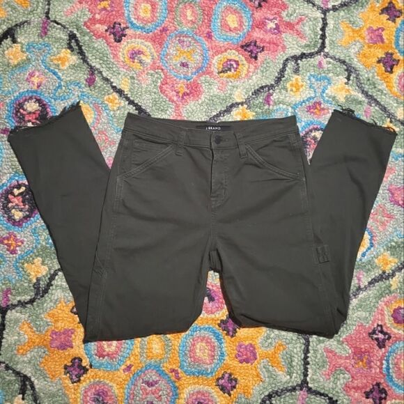 J Brand Carpenter Slim Jeans Raw Hem Green Women's 25 - Picture 1 of 5